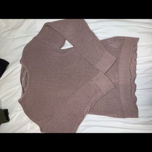 mauve sweater